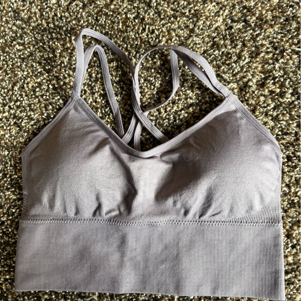 Gray Women's sports Bra